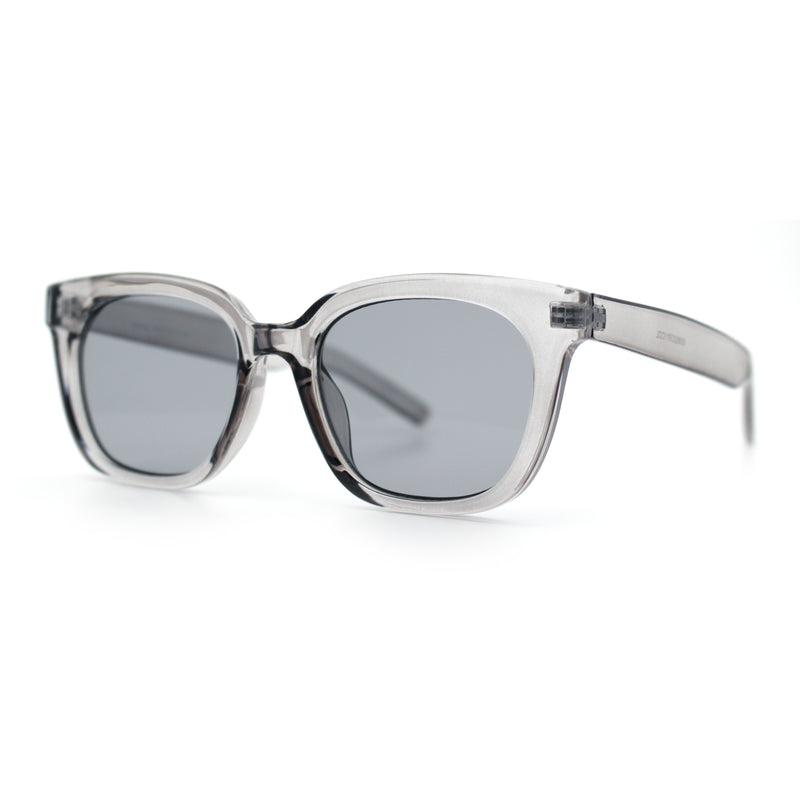Feminine Simple Clean Minimal Plastic Horn Rim Retro Fashion Sunglasses