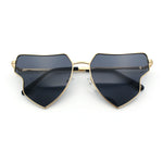 Womens Retro Hippie Hipster Metal Rim Butterfly Shape Sunglasses