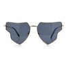 Womens Retro Hippie Hipster Metal Rim Butterfly Shape Sunglasses