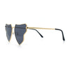 Womens Retro Hippie Hipster Metal Rim Butterfly Shape Sunglasses