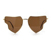 Womens Retro Hippie Hipster Metal Rim Butterfly Shape Sunglasses