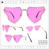 Womens Retro Hippie Hipster Metal Rim Butterfly Shape Sunglasses