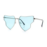 Womens Retro Hippie Hipster Metal Rim Butterfly Shape Sunglasses