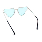 Womens Retro Hippie Hipster Metal Rim Butterfly Shape Sunglasses