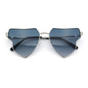 Womens Retro Hippie Hipster Metal Rim Butterfly Shape Sunglasses