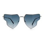 Womens Retro Hippie Hipster Metal Rim Butterfly Shape Sunglasses
