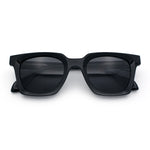 Polarized Beveled Thick Horn Rim Retro Hipster Gentlemanly Sunglasses