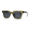 Polarized Beveled Thick Horn Rim Retro Hipster Gentlemanly Sunglasses