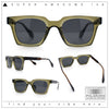 Polarized Beveled Thick Horn Rim Retro Hipster Gentlemanly Sunglasses