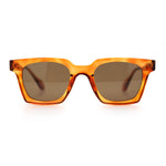 Polarized Beveled Thick Horn Rim Retro Hipster Gentlemanly Sunglasses