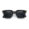 Polarized Beveled Thick Horn Rim Retro Hipster Gentlemanly Sunglasses
