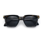 Polarized Beveled Thick Horn Rim Retro Hipster Gentlemanly Sunglasses