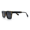Polarized Beveled Thick Horn Rim Retro Hipster Gentlemanly Sunglasses