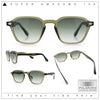 Gentlemanly Keyhole Bridge Thin Horn Rim Hipster Fashion Sunglasses