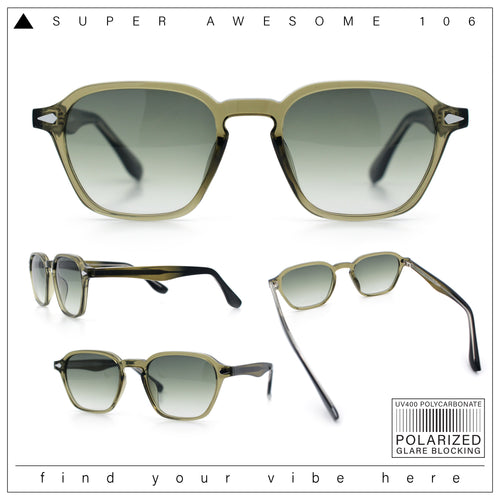 Gentlemanly Keyhole Bridge Thin Horn Rim Hipster Fashion Sunglasses