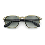 Gentlemanly Keyhole Bridge Thin Horn Rim Hipster Fashion Sunglasses