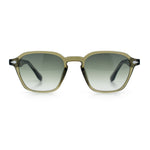 Gentlemanly Keyhole Bridge Thin Horn Rim Hipster Fashion Sunglasses