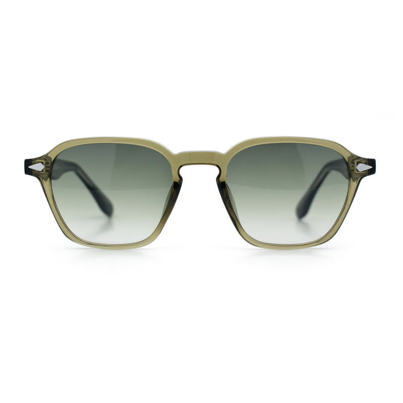 Gentlemanly Keyhole Bridge Thin Horn Rim Hipster Fashion Sunglasses