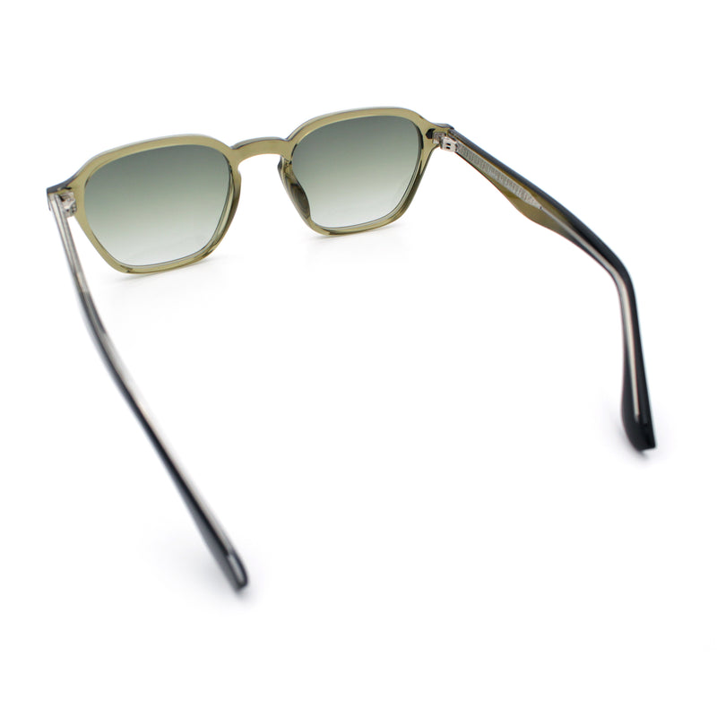 Gentlemanly Keyhole Bridge Thin Horn Rim Hipster Fashion Sunglasses
