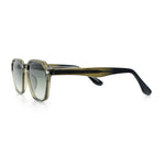 Gentlemanly Keyhole Bridge Thin Horn Rim Hipster Fashion Sunglasses