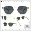 Gentlemanly Keyhole Bridge Thin Horn Rim Hipster Fashion Sunglasses
