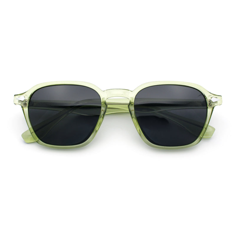 Gentlemanly Keyhole Bridge Thin Horn Rim Hipster Fashion Sunglasses