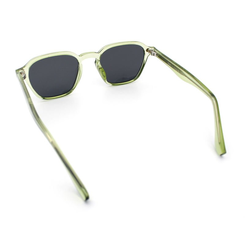 Gentlemanly Keyhole Bridge Thin Horn Rim Hipster Fashion Sunglasses