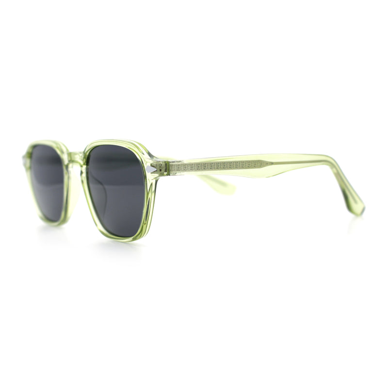 Gentlemanly Keyhole Bridge Thin Horn Rim Hipster Fashion Sunglasses