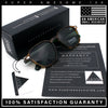 Gentlemanly Keyhole Bridge Thin Horn Rim Hipster Fashion Sunglasses