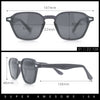 Gentlemanly Keyhole Bridge Thin Horn Rim Hipster Fashion Sunglasses