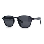 Gentlemanly Keyhole Bridge Thin Horn Rim Hipster Fashion Sunglasses