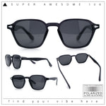 Gentlemanly Keyhole Bridge Thin Horn Rim Hipster Fashion Sunglasses