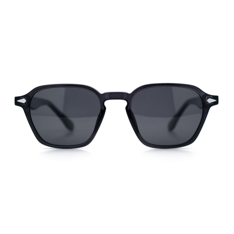 Gentlemanly Keyhole Bridge Thin Horn Rim Hipster Fashion Sunglasses
