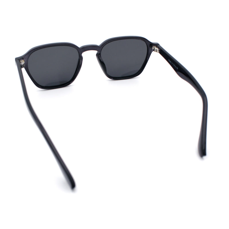 Gentlemanly Keyhole Bridge Thin Horn Rim Hipster Fashion Sunglasses