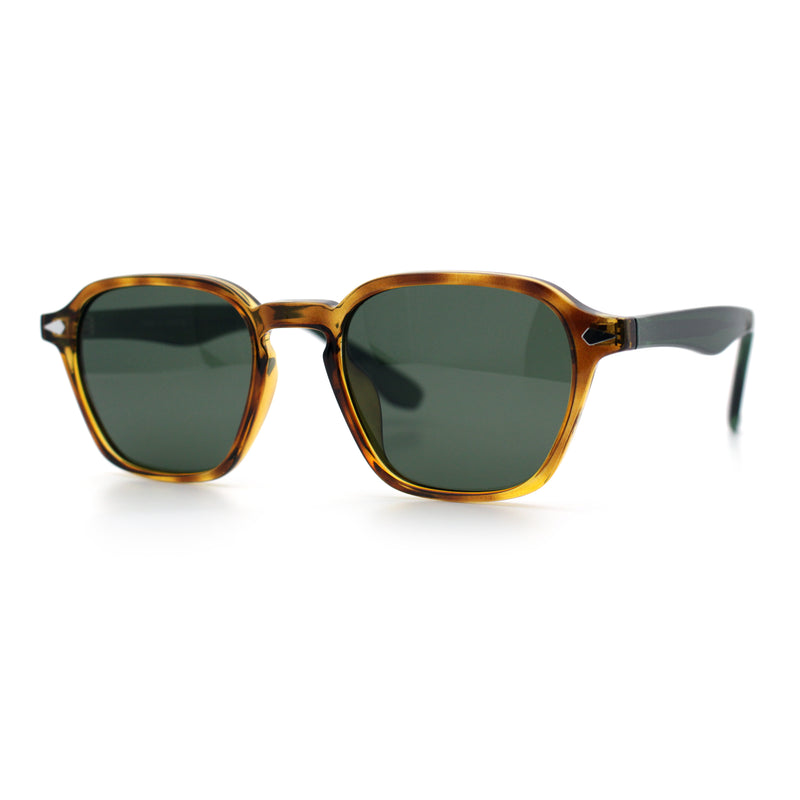 Gentlemanly Keyhole Bridge Thin Horn Rim Hipster Fashion Sunglasses