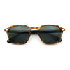 Gentlemanly Keyhole Bridge Thin Horn Rim Hipster Fashion Sunglasses