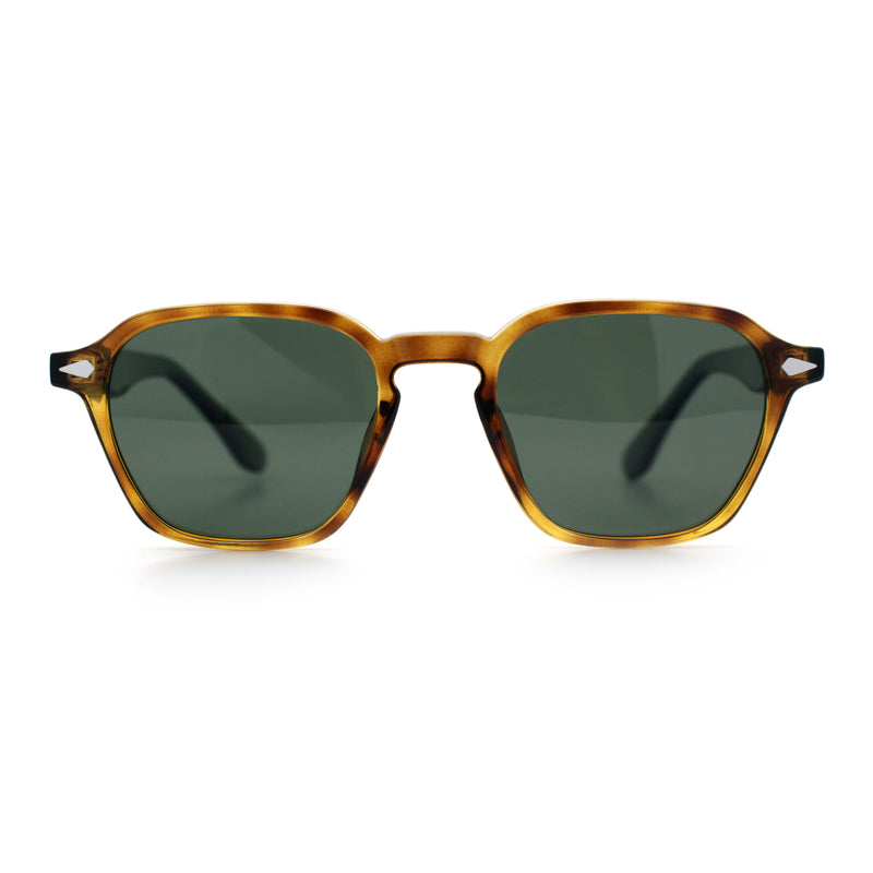 Gentlemanly Keyhole Bridge Thin Horn Rim Hipster Fashion Sunglasses