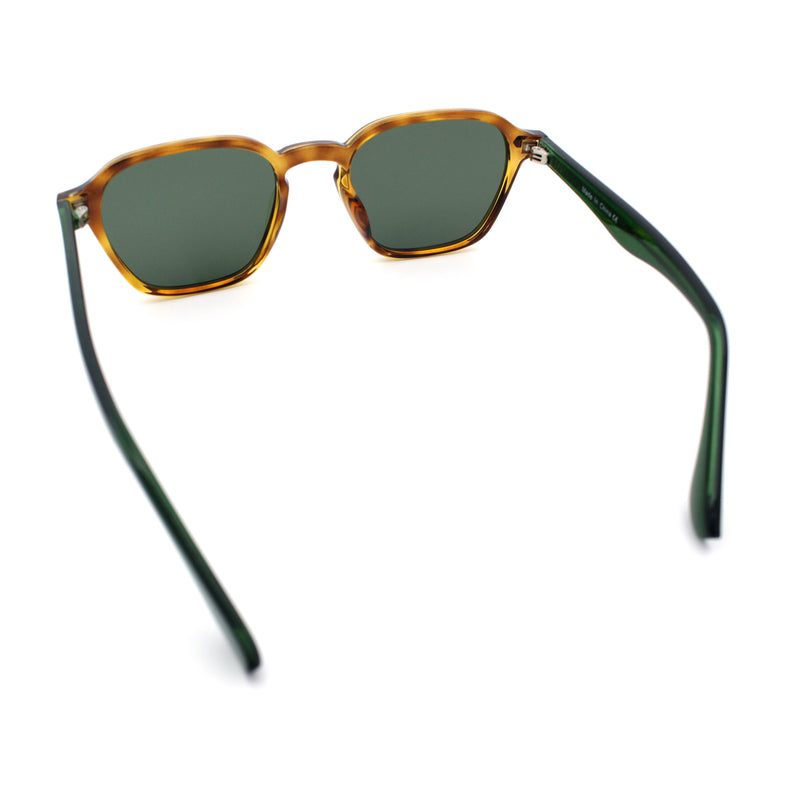 Gentlemanly Keyhole Bridge Thin Horn Rim Hipster Fashion Sunglasses