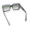 Womens Polarized Mod Rectangle Minimal Vintage Vibe Hipster Sunglasses
