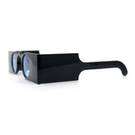 Funky Thick Artsy Rectangle Bar Keyhole Bridge Circle Lens Sunglasses