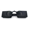Funky Thick Artsy Rectangle Bar Keyhole Bridge Circle Lens Sunglasses