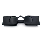 Funky Thick Artsy Rectangle Bar Keyhole Bridge Circle Lens Sunglasses