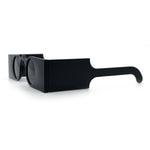 Funky Thick Artsy Rectangle Bar Keyhole Bridge Circle Lens Sunglasses