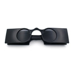 Funky Thick Artsy Rectangle Bar Keyhole Bridge Circle Lens Sunglasses