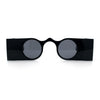 Funky Thick Artsy Rectangle Bar Keyhole Bridge Circle Lens Sunglasses
