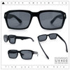 Hipster Gentleman Rectangular Mens Retro Vintage Vibe Plastic Sunglasses