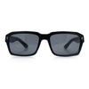 Hipster Gentleman Rectangular Mens Retro Vintage Vibe Plastic Sunglasses