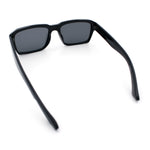 Hipster Gentleman Rectangular Mens Retro Vintage Vibe Plastic Sunglasses