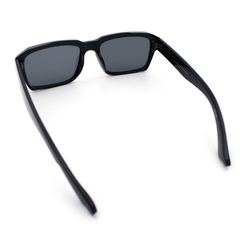 Hipster Gentleman Rectangular Mens Retro Vintage Vibe Plastic Sunglasses