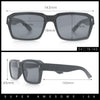 Hipster Gentleman Rectangular Mens Retro Vintage Vibe Plastic Sunglasses